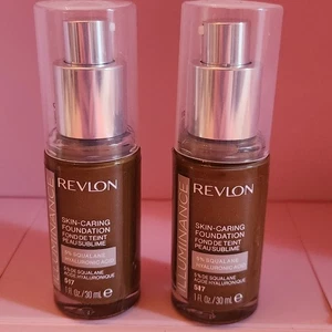 Menge 2 Revlon Illuminance Hautpflege flüssige Foundation 517 Bernstein 1 Unze EA - Bild 1 von 1