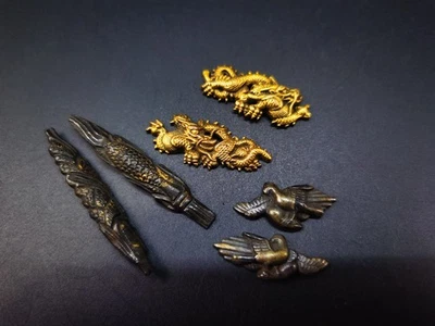 Menuki de pombo japonês dragão para Wakzaishi oferta especial C053 - Imagem 1 de 4