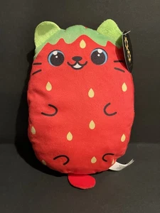 Strawberry Kitty Cat Plush Toy NWT New w/ Tag Toy Works Fruit Animals - Picture 1 of 4