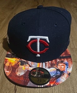 NEW ERA MLB 59FIFTY MINNESOTA TWINS STAR WARS LE HAN SOLO BASEBALL HAT 7 3/8 - Picture 1 of 5