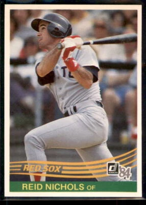 1984 Donruss Reid Nichols #614 Boston Red Sox - Image 1 of 2