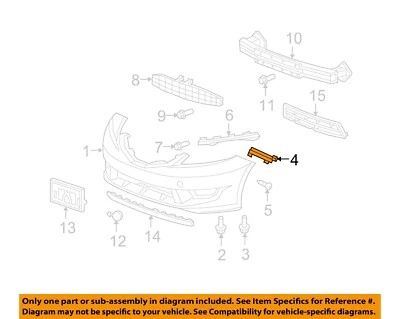 Componentes de parachoques HONDA OEM 09-13 ajuste retenedor lateral 71198TK6A01 Foto 1 de 2