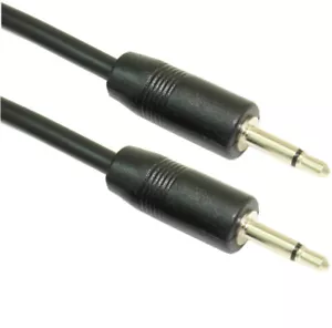 6inch 2.5mm SLIM MONO TS (2 conductor) Male to Male Audio Cable - Picture 1 of 3