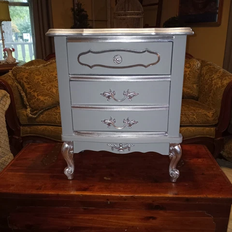 Vintage French Provincial Nightstand Cover