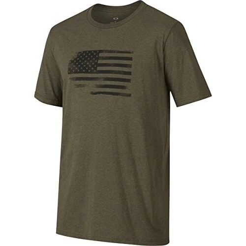 Camiseta Oakley Para Hombres Bandera de la Gloria Manga Corta Cepillo Oscuro Mediana NUEVA Foto 1 de 1