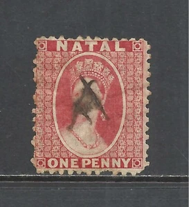 WEIHNACHTEN SCOTT 15 GEBRAUCHT FEIN - 1864 1p CARMINE ROTE AUSGABE KATZE $ 50,00 - Bild 1 von 2