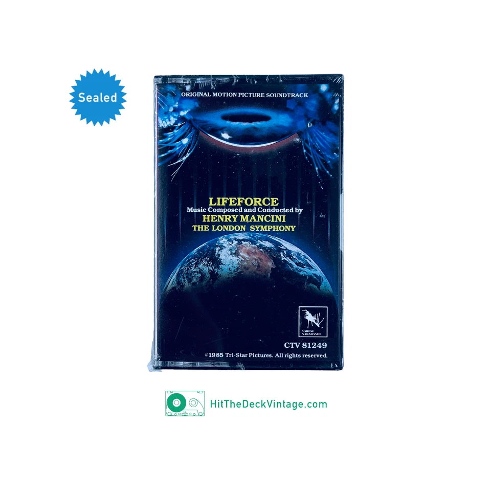 Lifeforce Soundtrack Score Cassette Tape (1985) Henry Mancini SEALED - Image 1 of 3