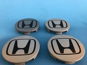 HONDA GENUINE FACTORY OEM GREY CENTER CAPS 44732-S9A-A000 OEM SET - Picture 1 of 6