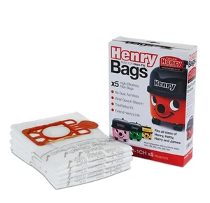 Henry Hoover Bags Vacuum Hetty HEPA FLO VACUUM BAGS HENRY JAMES HETTY HOOVER x 4 - Picture 1 of 24