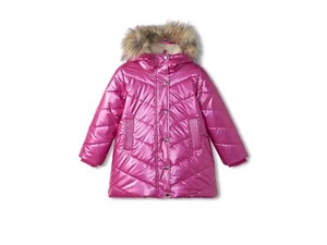 Hatley Kids Fuschia Star Sherpa Lined Puffer Jacket (Toddler/Little Kid/Big Kid) - Picture 1 of 3