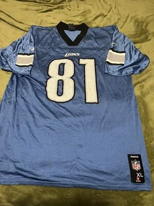 Reebok Women's NFL Jersey Detroit Lions Calvin Johnson Light Blue sz XL - Picture 1 of 2