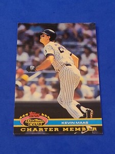 1991 Kevin Maas Topps Stadium Club Charter Member