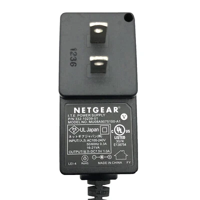 Genuine Netgear Wall Adapter 7.5V for EN104TP Compact 4-Port Ethernet Hub - Image 1 of 4