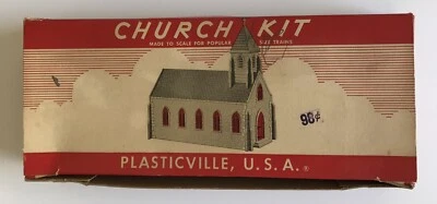Vintage Plasticville Church Kit Original Box Only - Image 1 of 4