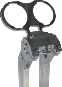 LA Choppers Gauge Mount Dyna - Dual - Raw LA-7397-02R - Picture 1 of 1