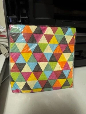 Birthday Kraft Modern Confetti Design Birthday Party Paper Beverage Napkins 16ct - Image 1 of 2