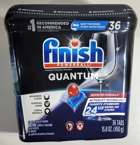 Finish Powerball Quantum Automatic Dishwasher Detergent Pacs - 36 Tabs - Picture 1 of 3