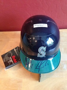 JAMIE MOYER & JEREMY REED Autograph Baseball Mini Helmet ~ RIDDELL ~ Seattle ~  