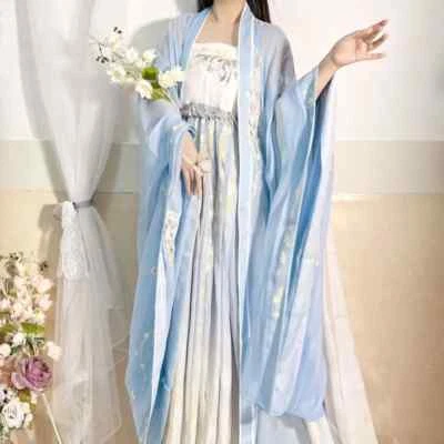 Fantasia cosplay carnaval feminina antiga tradicional chinesa vestido de dança Hanfu - Imagem 1 de 4