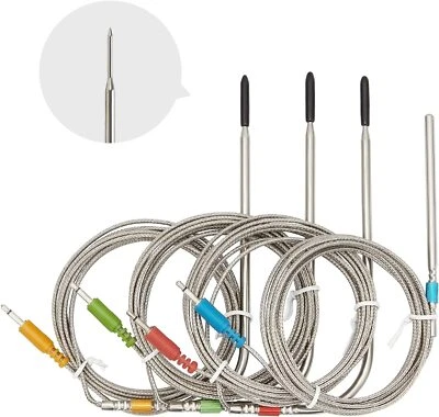 INKBIRD Kit de sonda de color de repuesto de 4 piezas compatible con termómetro IBT-4XS/IBT-6XS