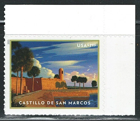 Mint US Castillo de San Marcos St. Single Stamp,Scott# 5554, (MNH) Cover