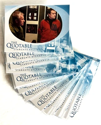 2005 Stargate Atlantis Season 1: The Quotable Stargate Complete Card Set Q1-Q20 - Image 1 of 3