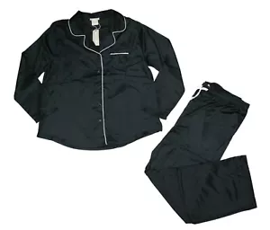 Ink+Ivy Solid Color Button Front Top & Shorts 2-Piece Pajama Set XXL NWT Black - Picture 1 of 1
