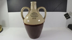 SONE JUG VINTAGE ITEM Stoneware 2 Handle Whiskey Jug Marked D 60 NO DAMAGE - Picture 1 of 6