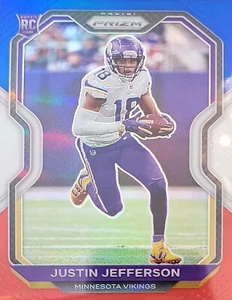2020 Panini Prizm Rookie Autographs#398 Justin Jefferson Red White Blue - Picture 1 of 2