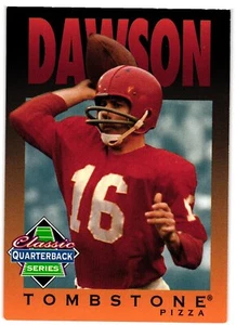 1995 Tombstone Pizza Classic Quarterback Series #3 Len Dawson Kansas City Chiefs - Foto 1 di 2