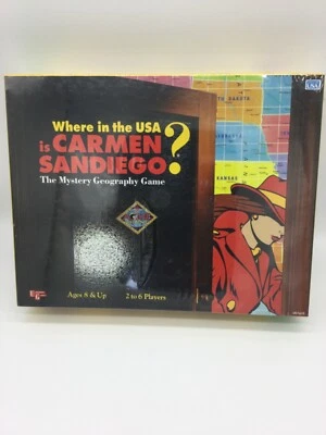 Vintage 1993 Where In The World USA is Carmen Sandiego Board Game in Box SEALED! - Image 1 of 4