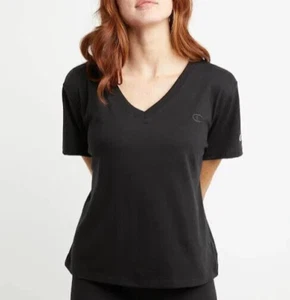 Champion Women s Powerblend V-Neck Tee - C Logo XL - NEW - Picture 1 of 1