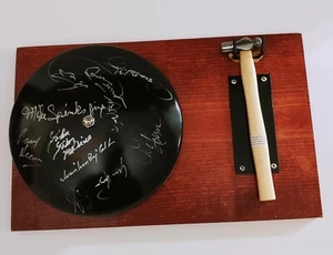 Signed Boxing Bell De La Hoya Foreman Calzaghe Spinks Qawi Calderon Pryor IBHOF - Picture 1 of 10
