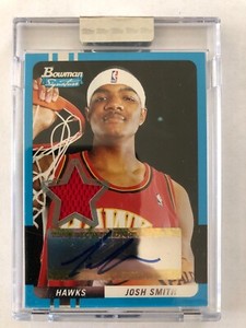 Josh Smith 2004-05 Bowman Signature Rookie Relic Auto Autograph 065/399