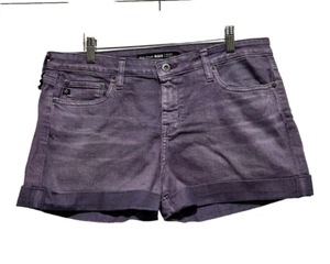 NWT BIG STAR PURPLE ALEX MID RISE CUFFED ROLL UP SHORTS NEW SIZE 32 - Picture 1 of 5