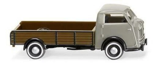 Wiking 033507 - 1/87 Tempo Matador Tiefpritsche - Cemento Grigio / Hazel - Nuovo - Immagine 1 di 1