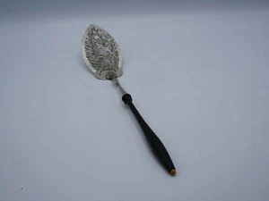 SELTENE KUCHENSCHAUFEL AUS MASSIVEM SILBER UND HOLZGRIFF HERKUNFT NIEDERLANDE DUTCH SILVER - Bild 1 von 10