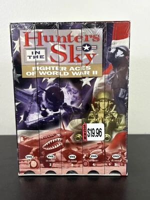 NEW Hunters in the Sky - Fighter Aces of World War II 5-Pack VHS 2002 5-Tape Set - Image 1 of 4