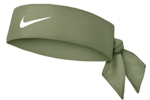 Nike Dri-Fit Unisex Head Tie / Bandana Sweat Wicking Material Army Green - Picture 1 of 2