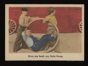 1959 Fleer THE 3 STOOGES "My Hula Hoop" #72 *NICE* Set Break Gray Back - Picture 1 of 2