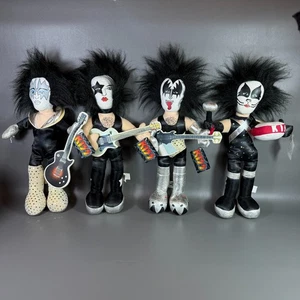 "Juego de 4 muñecas de peluche KISS Rock Band de 18"" con etiquetas Toy Factory 2002/2003 *DEBE LEER" - Imagen 1 de 18