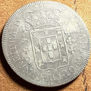 Brazil Bahia 640 Reis 1800 Maria 1 Super Rare 4 Reis - Picture 1 of 8