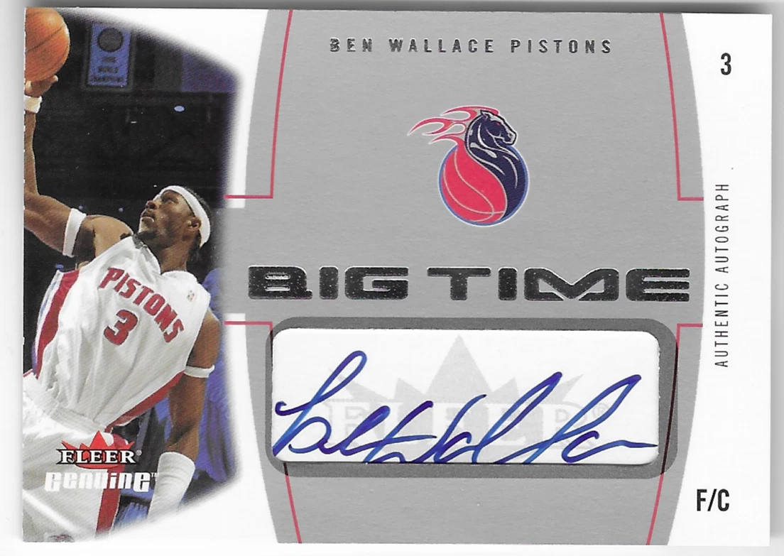 Ben Wallace Basketball Rookie Sports Trading Cards & Accessories