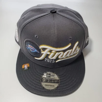 Oklahoma City Thunder New Era 2025 NBA Finals Locker Room 9FIFTY Snapback Hat - Image 1 of 4