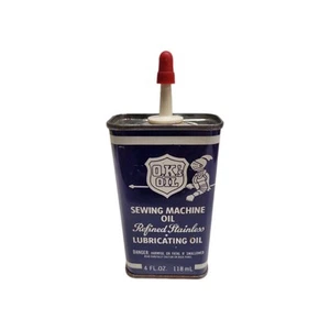 Vintage O.K.’s Sewing Machine Oil Handy Oiler Tin/Can (Blue Version) 4oz EMPTY - Picture 1 of 6