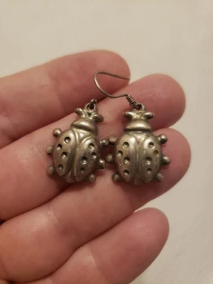 925 Sterling Lady Bug Earrings - Image 1 of 4