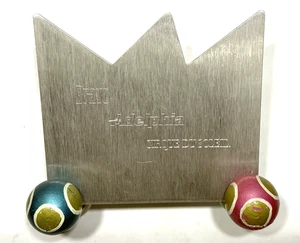 Bravo Adelphia Cirque du Soleil Aluminum Magazine Rack Ball Feet 80s 90s Pop Art - Picture 1 of 7
