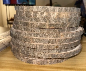 12 Natural wooden slices 9 to 11 inches - Picture 1 of 11