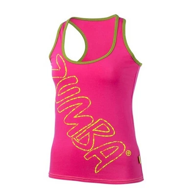 Camiseta sin mangas Zumba Lighten Up Racerback ~ Rosa piruleta ~ XS L XXL ~ ¡Nueva! ¡Envío gratis! Foto 1 de 4