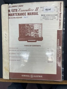 GE MASTER EXEC 2 SERVICE MANUAL Y06-512 MHZ - Bild 1 von 1